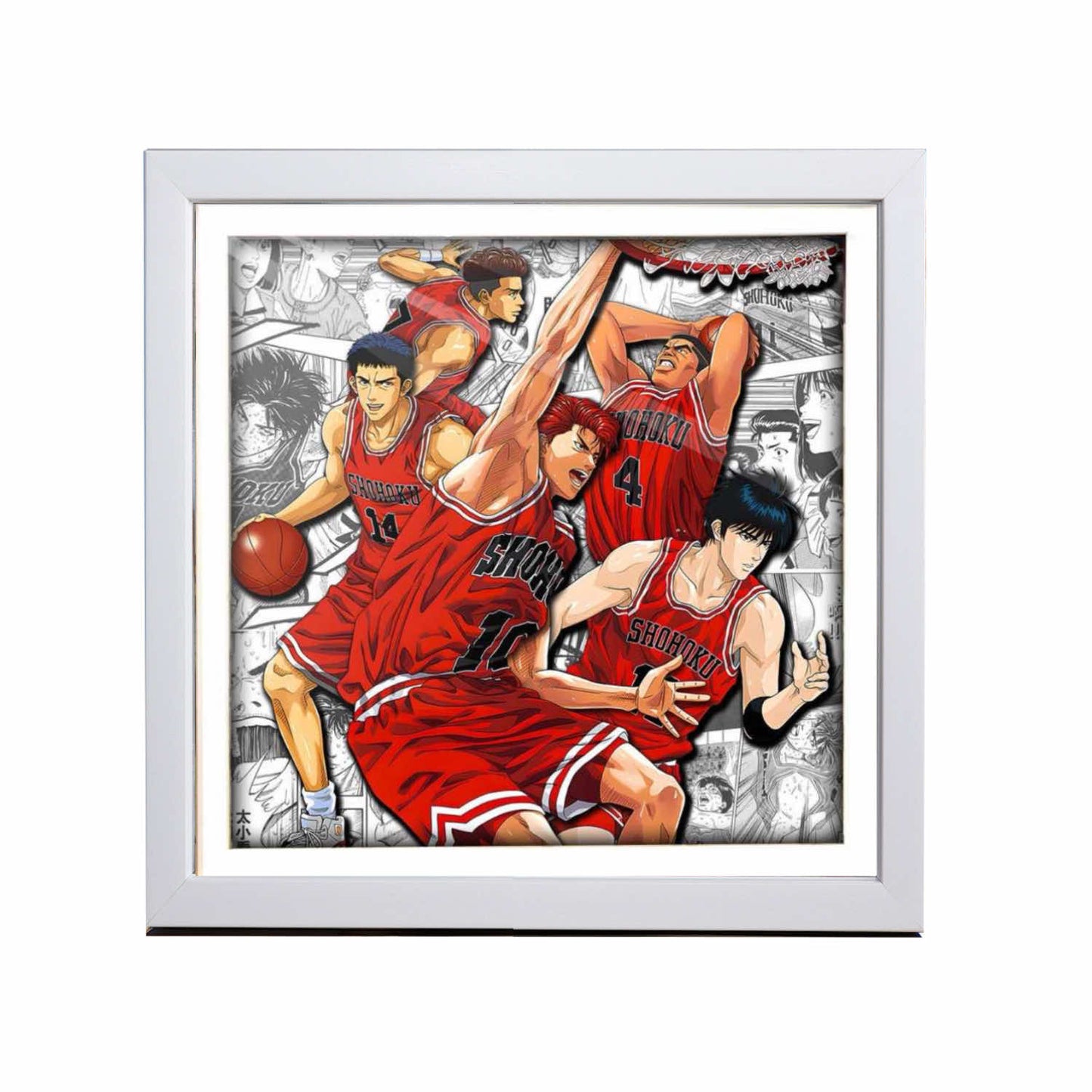 3D Paper Art Frame - Slam Dunk #2 - eulique shop