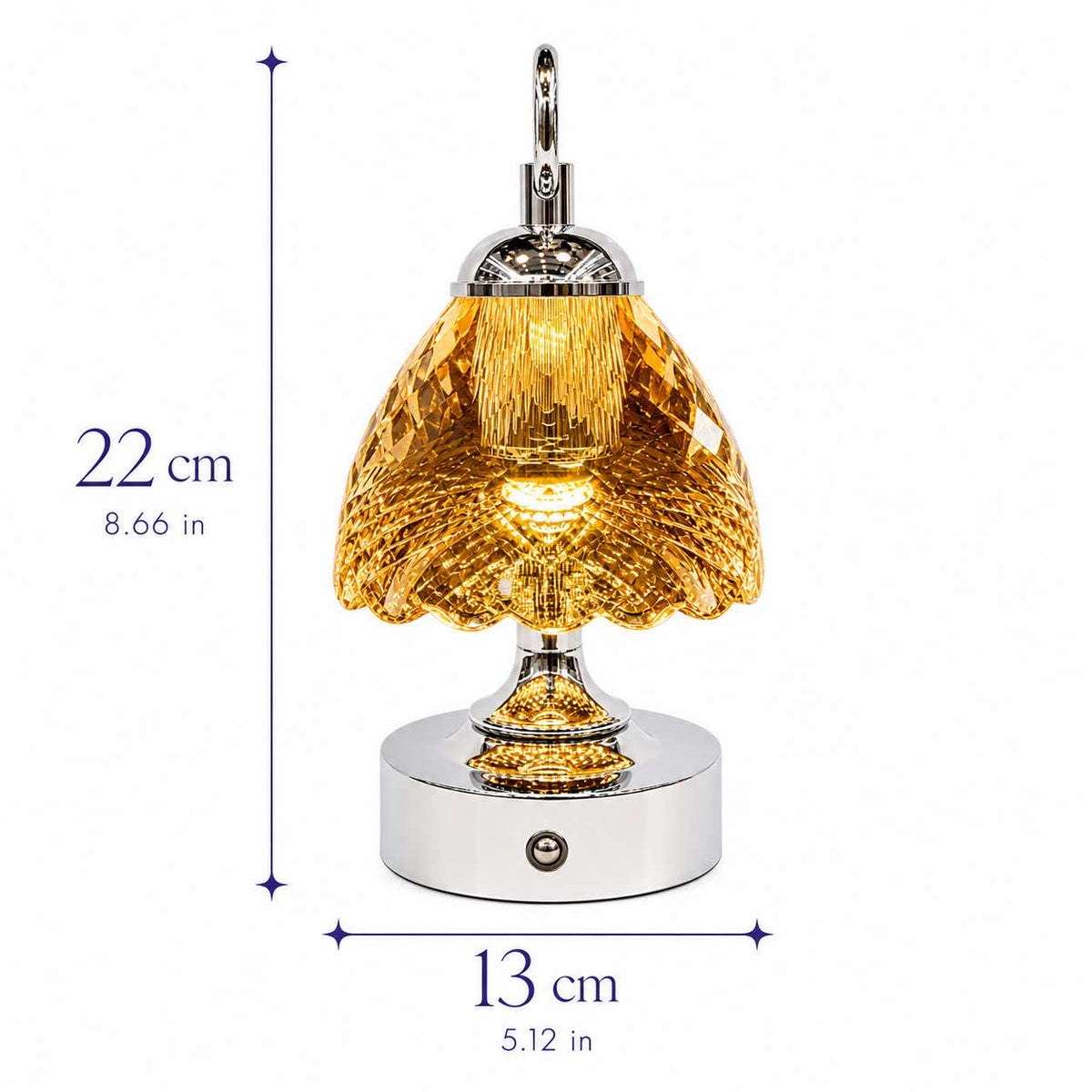 Lumaire™ Crystal Ambiance Lamp - Gold