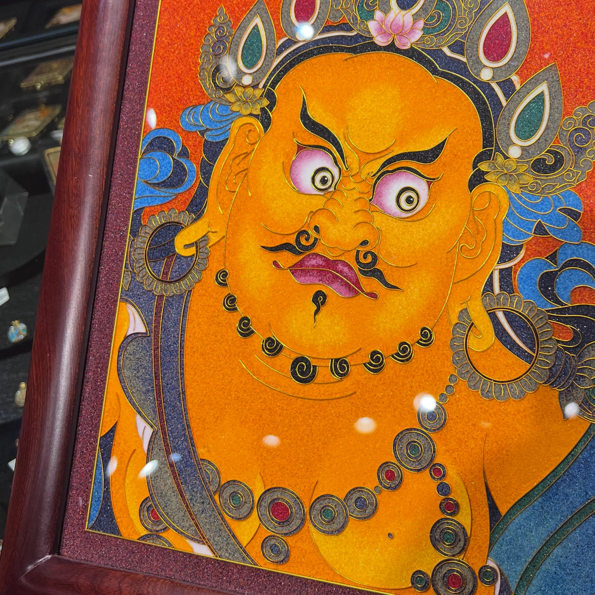 Yellow Jambhala - Handcrafted Cloisonné Art V2