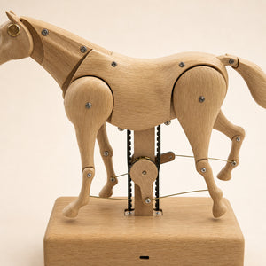 Close view of the articulated joints and kinetic mechanism