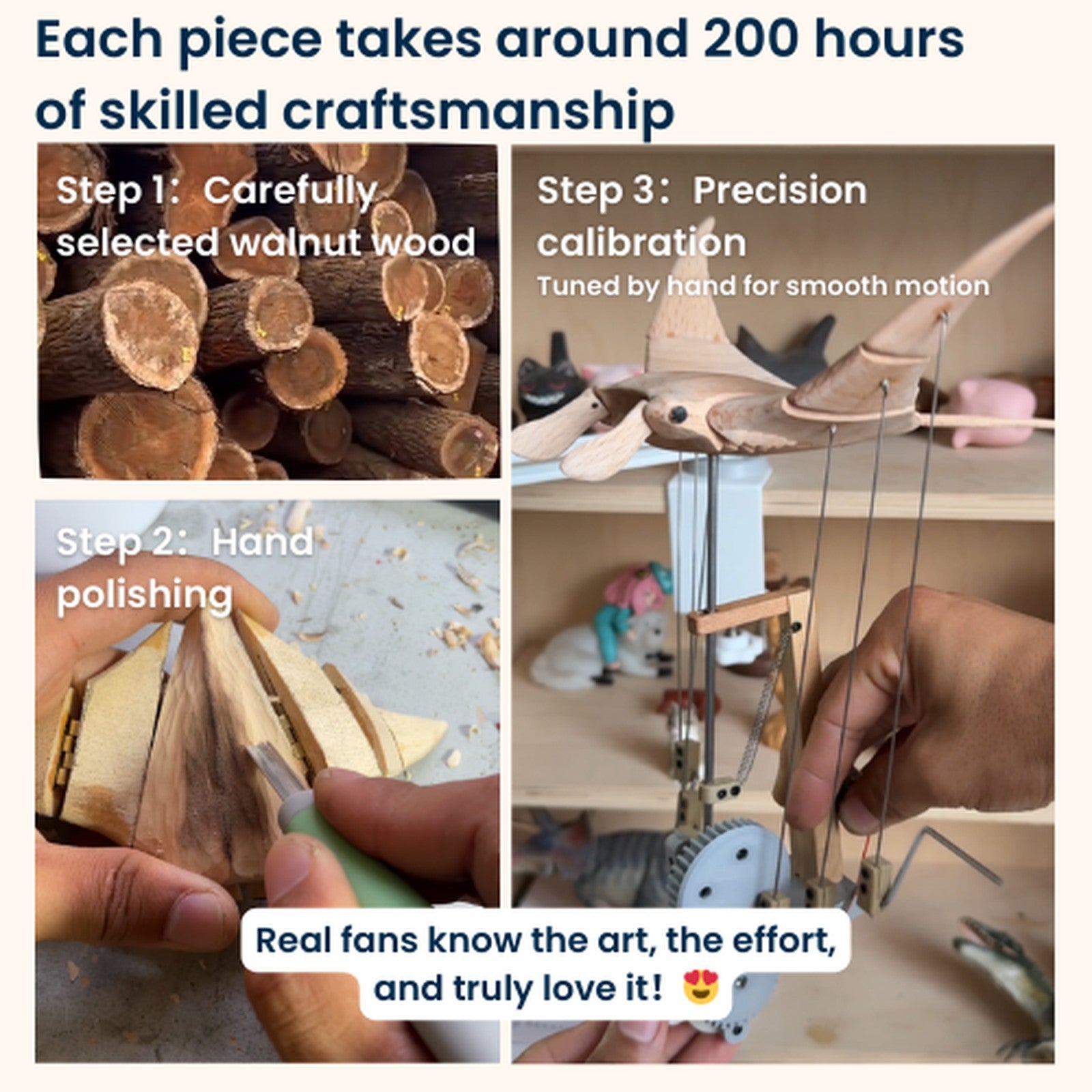 Wooden Mushroom Automaton