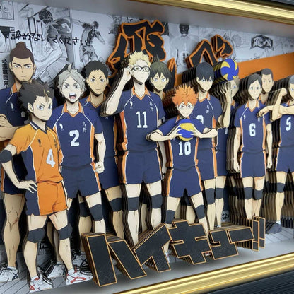 3D Paper Art Frame - Haikyu!! #1