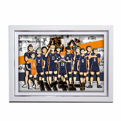 3D Paper Art Frame - Haikyu!! #1