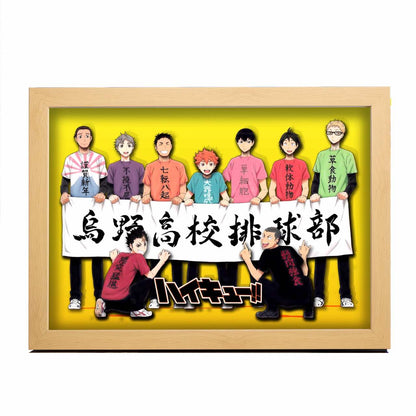 3D Paper Art Frame - Haikyu!! #1