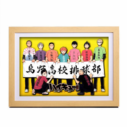 3D Paper Art Frame - Haikyu!! #2