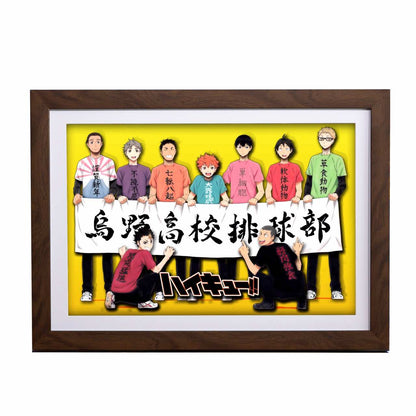 3D Paper Art Frame - Haikyu!! #1