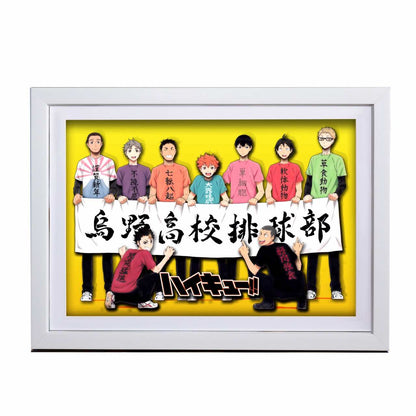 3D Paper Art Frame - Haikyu!! #1