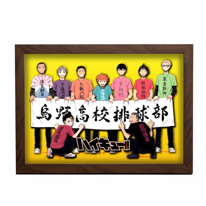 3D Paper Art Frame - Haikyu!! #1