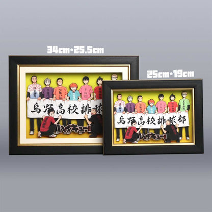 3D Paper Art Frame - Haikyu!! #2