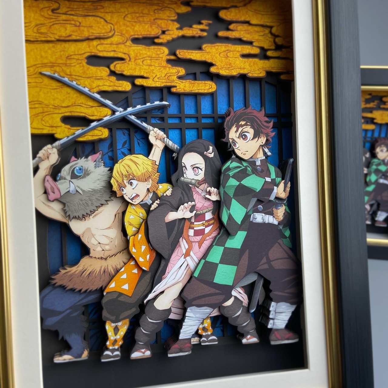 3D Paper Art Frame - Demon Slayer #2