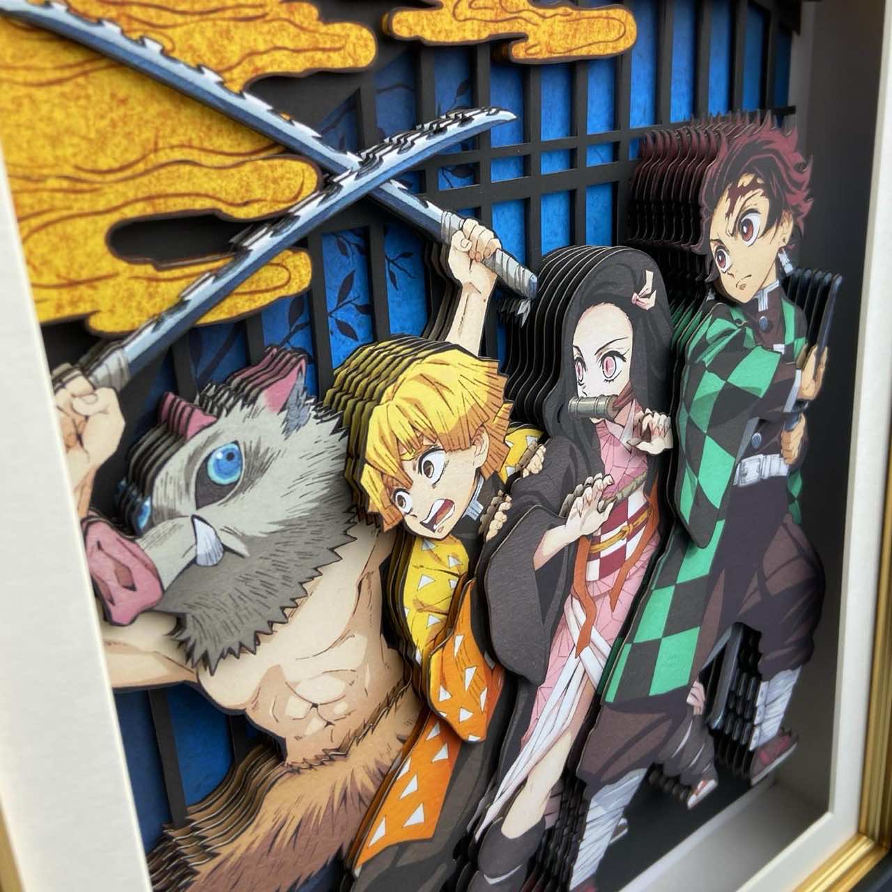 3D Paper Art Frame - Demon Slayer #2