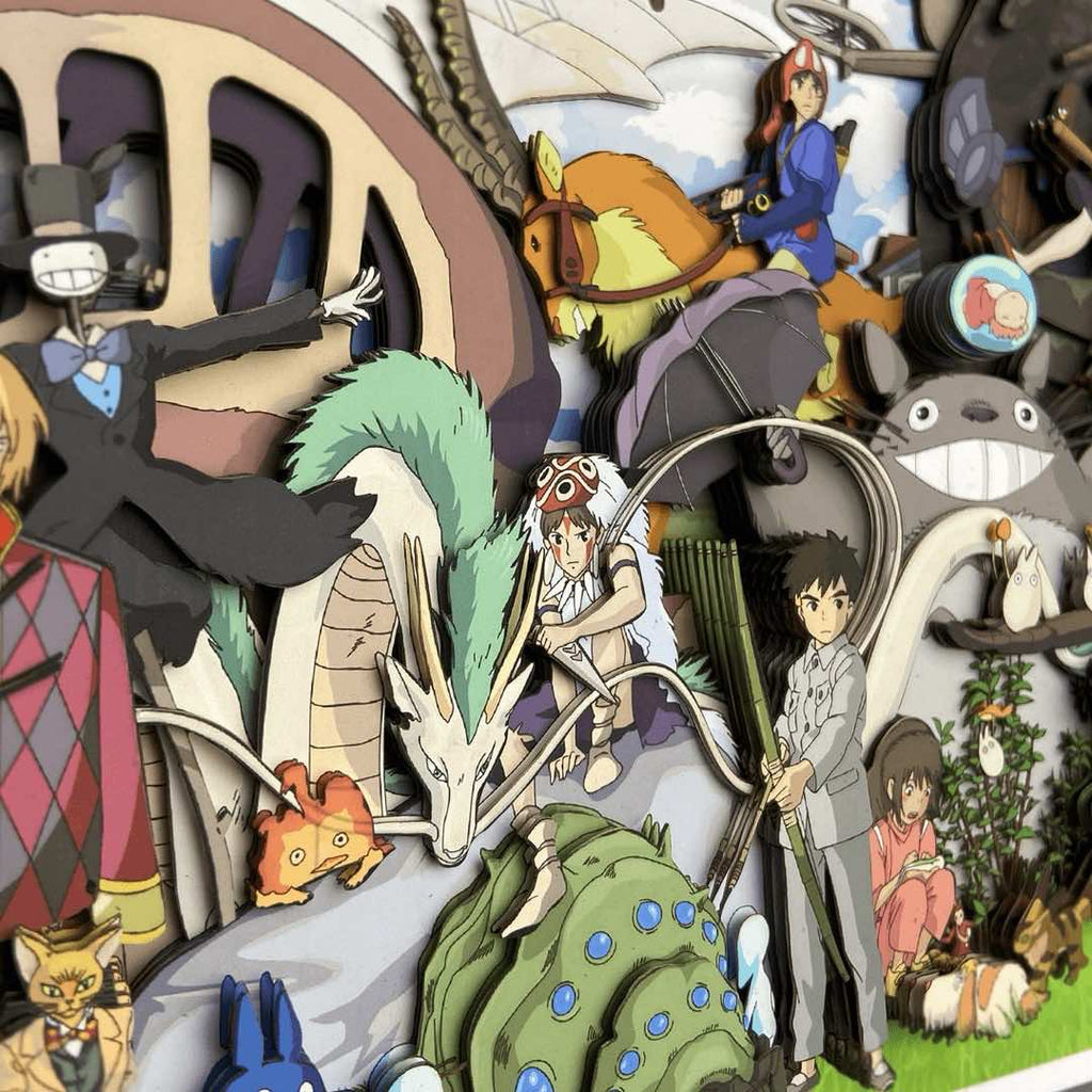3D Paper Art Frame - Miyazaki's World - eulique shop