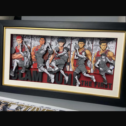 3D Paper Art Frame - Slam Dunk #1