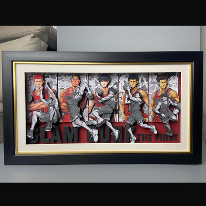 3D Paper Art Frame - Slam Dunk #1