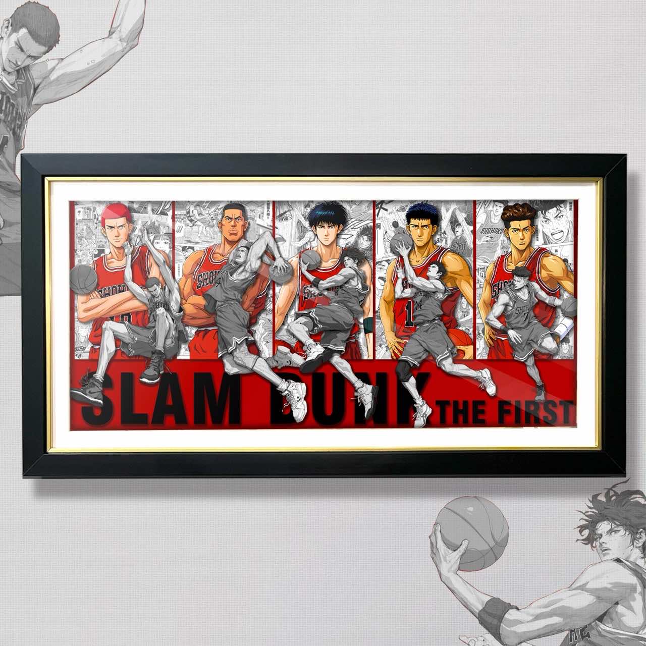 3D Paper Art Frame - Slam Dunk #1