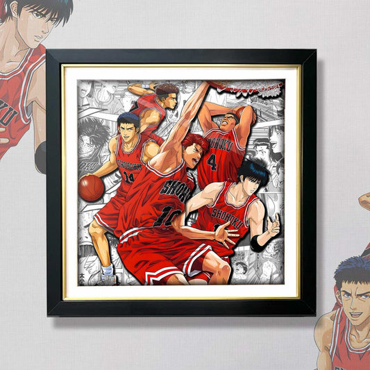 3D Paper Art Frame - Slam Dunk #2