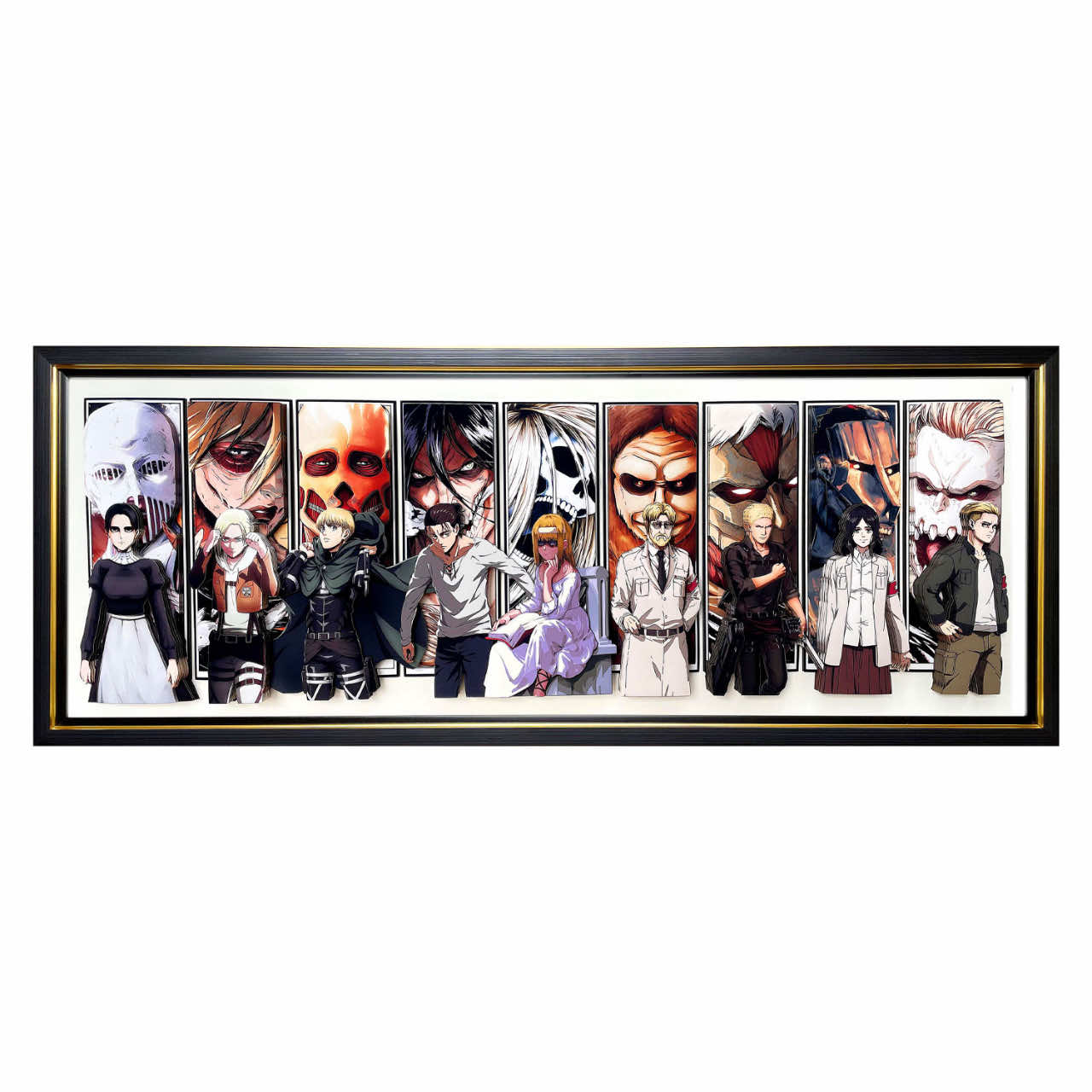 3D Paper Art Frame - Attack on Titan - eulique shop