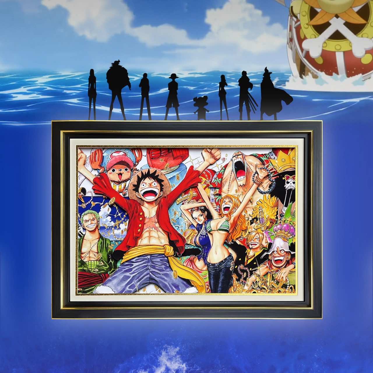 3D Paper Art Frame - One Piece #4 - eulique shop