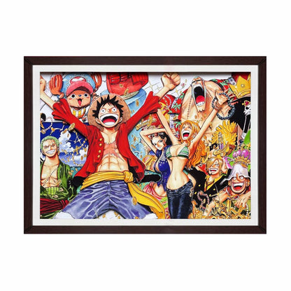 3D Paper Art Frame - One Piece #4 - eulique shop