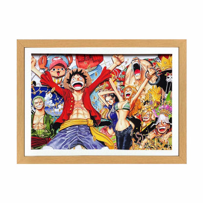 3D Paper Art Frame - One Piece #4 - eulique shop