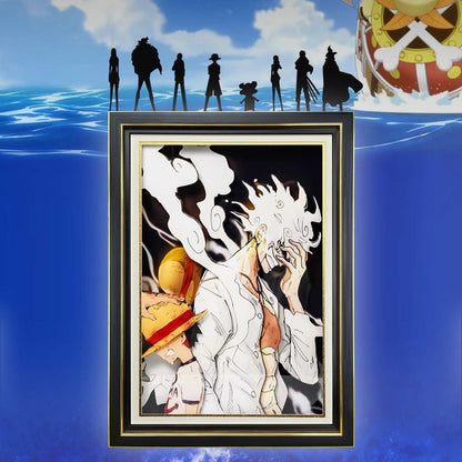 3D Paper Art Frame - Luffy #6 - eulique shop