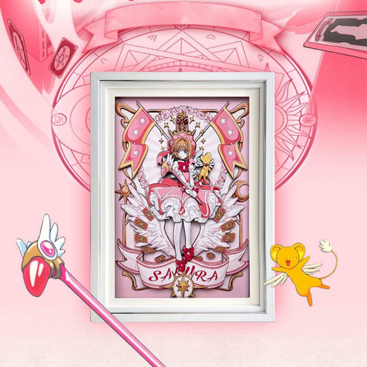 3D Paper Art Frame - Sakura #2 - eulique shop