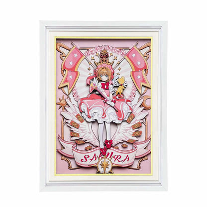 3D Paper Art Frame - Sakura #2