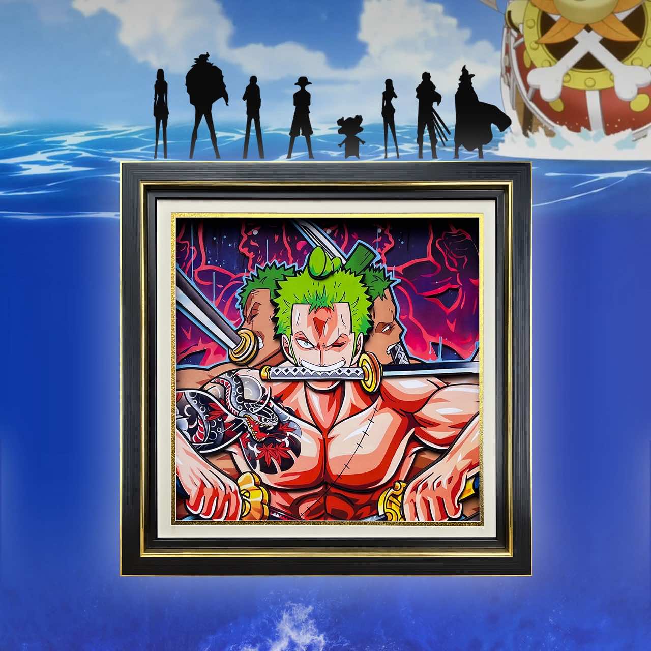 3D Paper Art Frame - Zoro - eulique shop