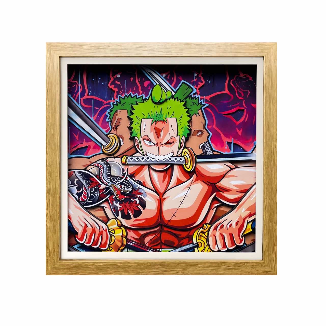 3D Paper Art Frame - Zoro - eulique shop