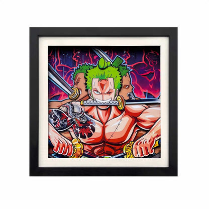 3D Paper Art Frame - Zoro - eulique shop