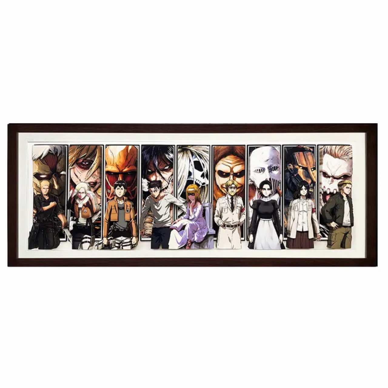 3D Paper Art Frame - Attack on Titan - eulique shop