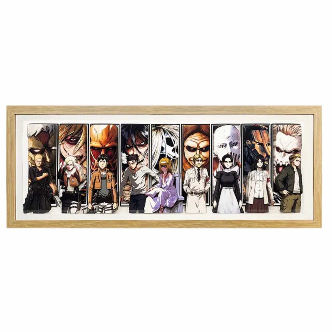 3D Paper Art Frame - Attack on Titan - eulique shop