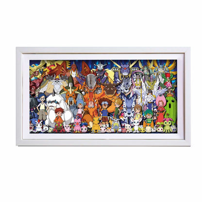 3D Paper Art Frame - Digimon #1