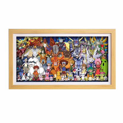 3D Paper Art Frame - Digimon #1