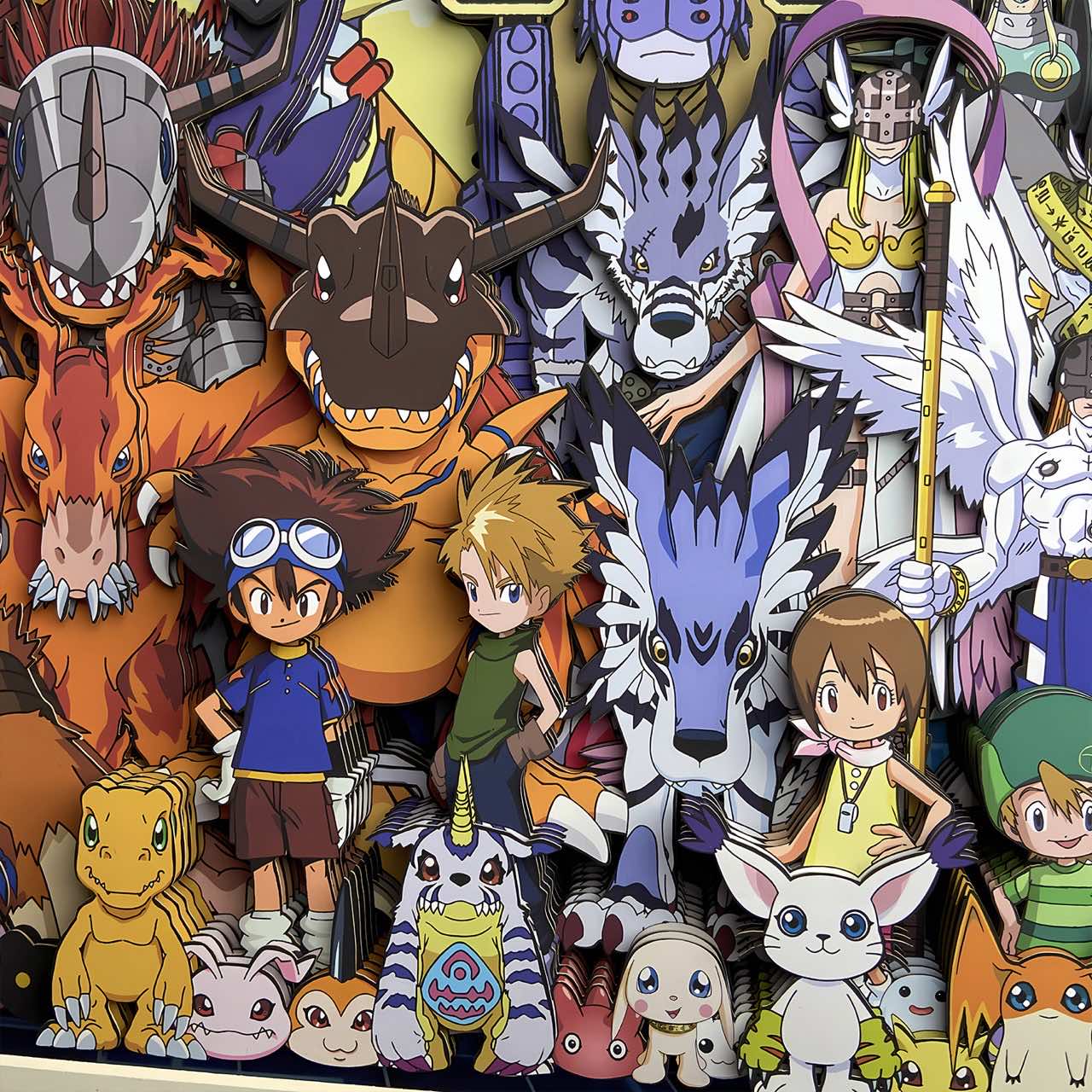 3D Paper Art Frame - Digimon #1