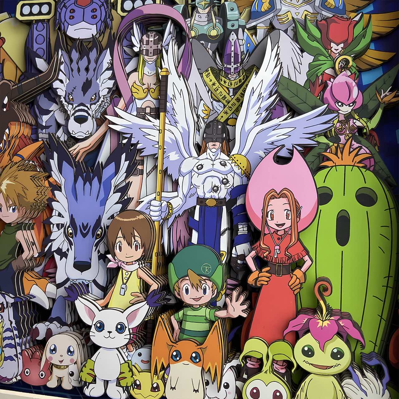 3D Paper Art Frame - Digimon #1