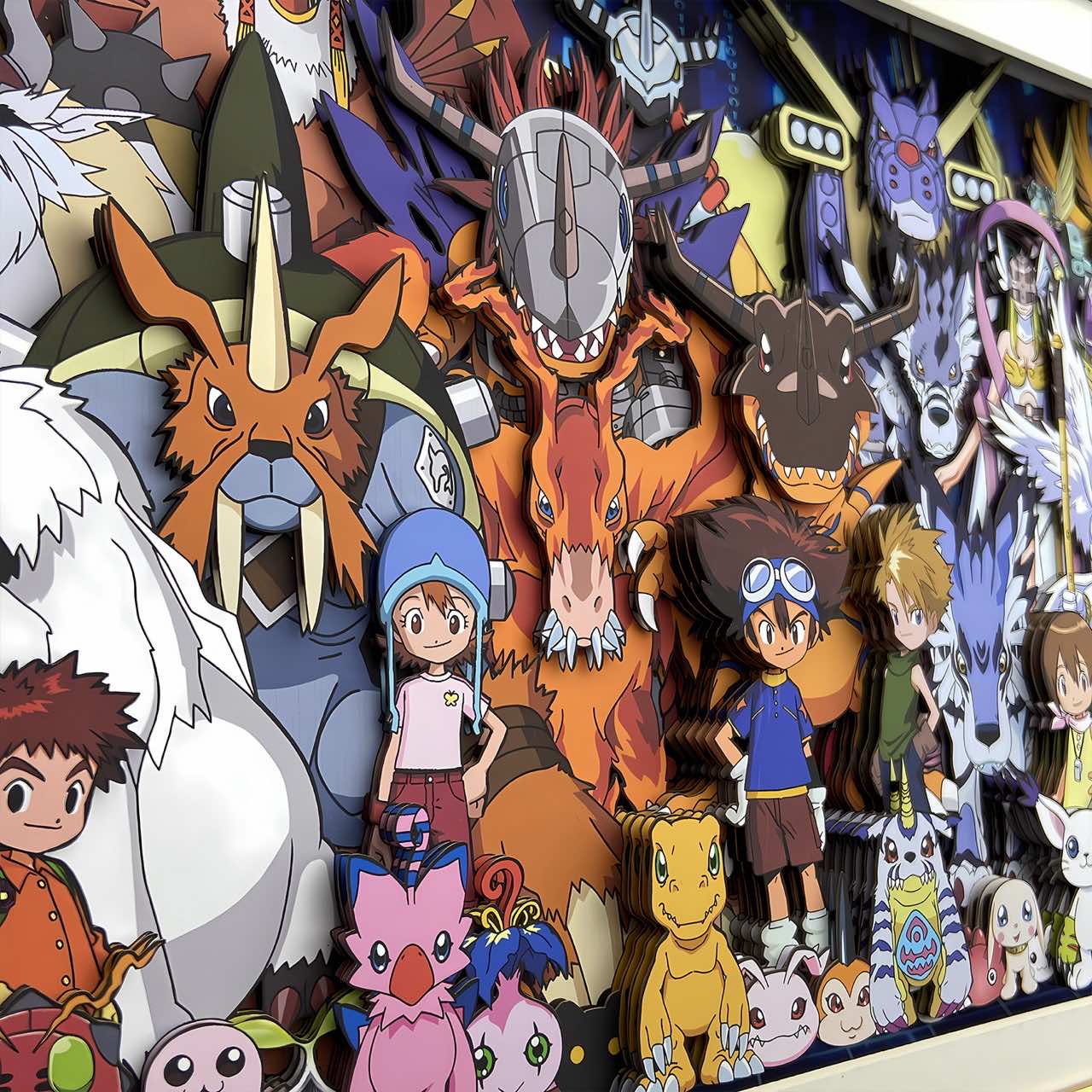 3D Paper Art Frame - Digimon #1