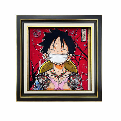 3D Paper Art Frame - Luffy