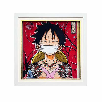 3D Paper Art Frame - Luffy