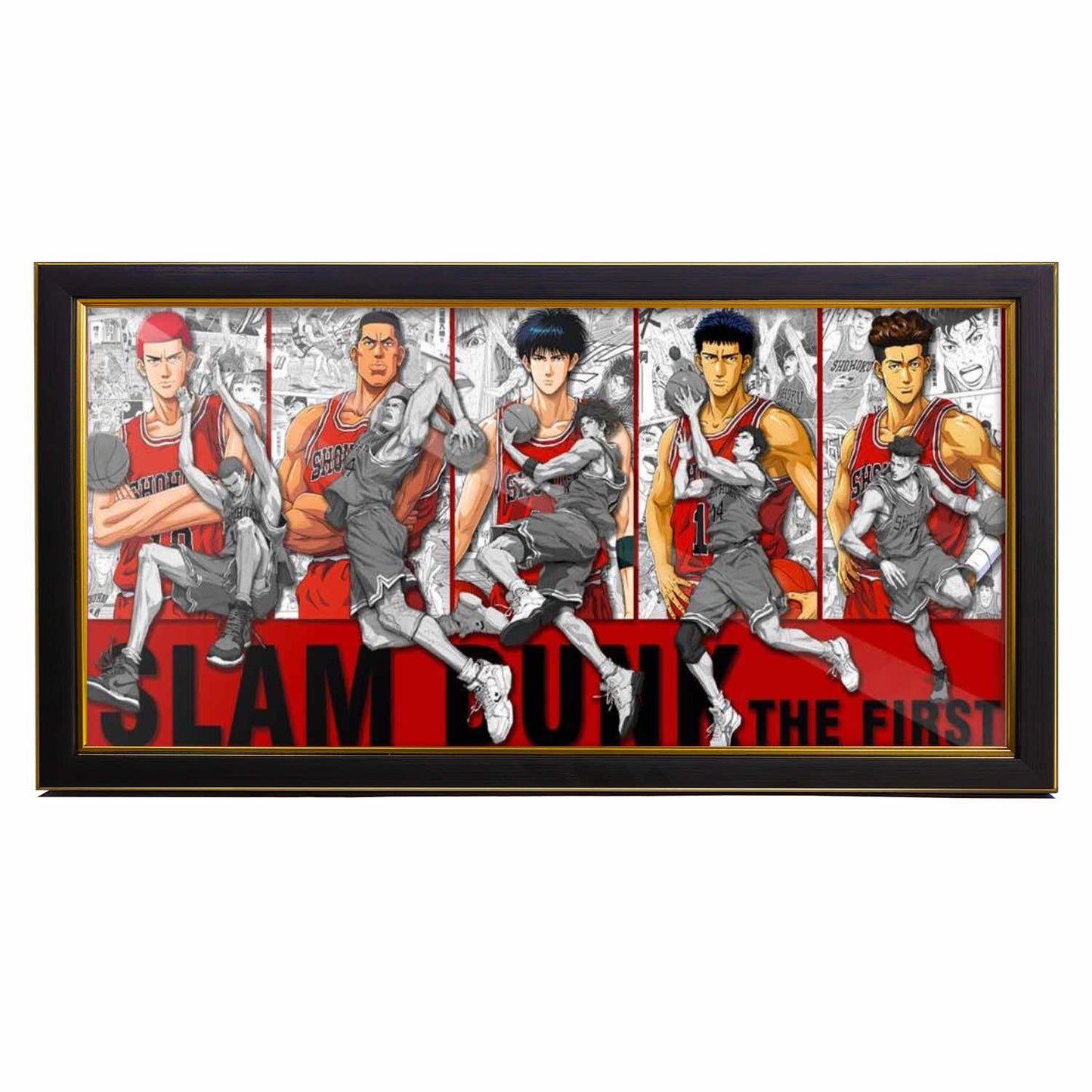 3D Paper Art Frame - Slam Dunk #1