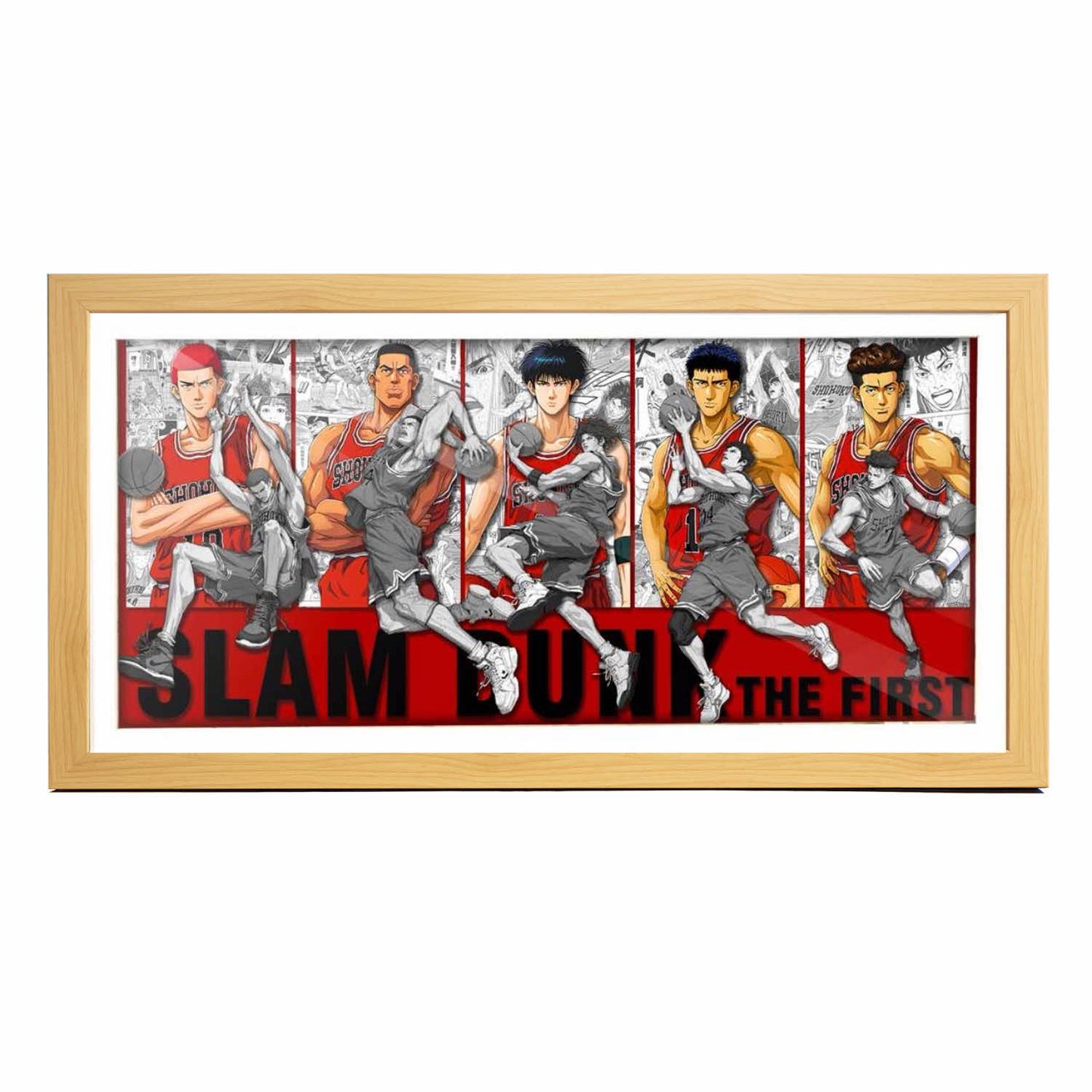 3D Paper Art Frame - Slam Dunk #1