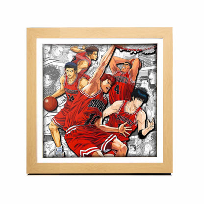 3D Paper Art Frame - Slam Dunk #2