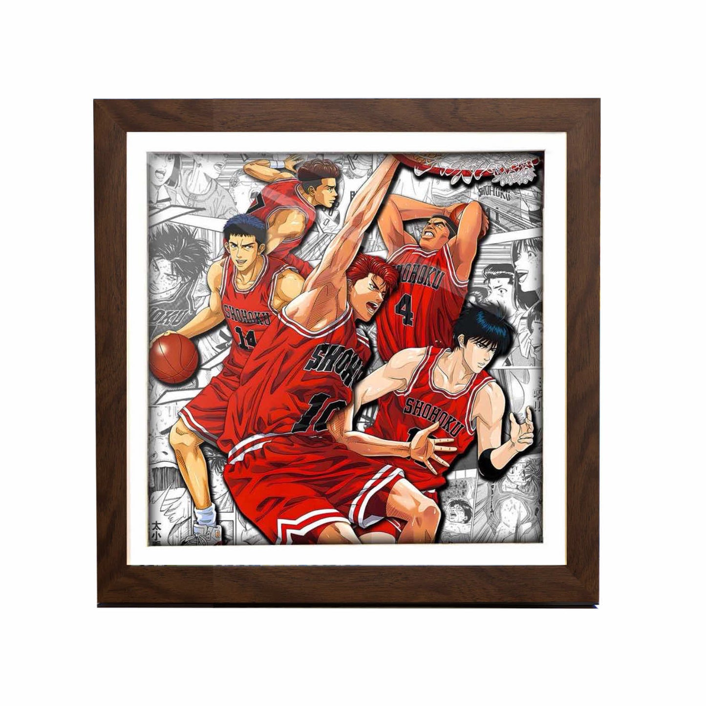 3D Paper Art Frame - Slam Dunk #2