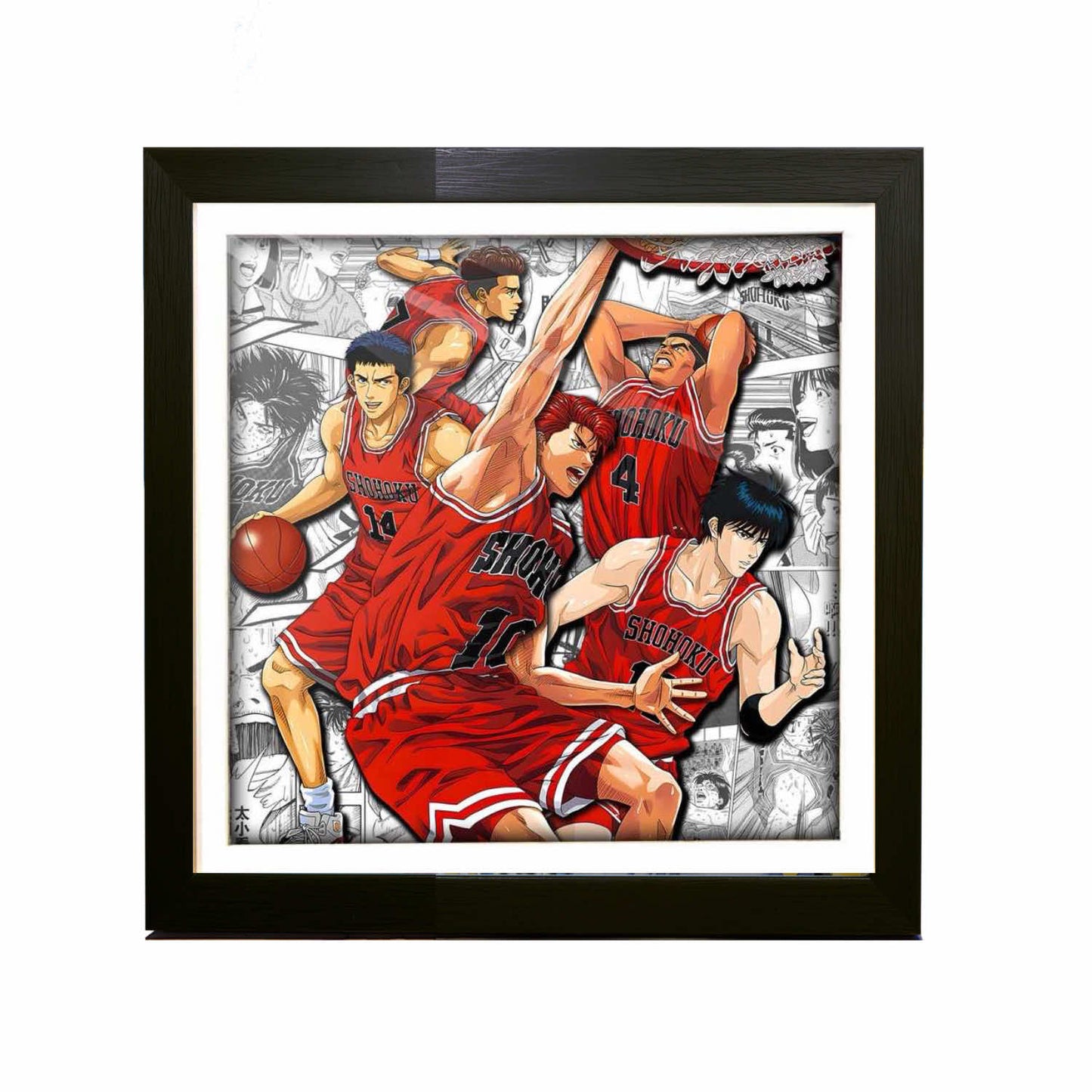 3D Paper Art Frame - Slam Dunk #2