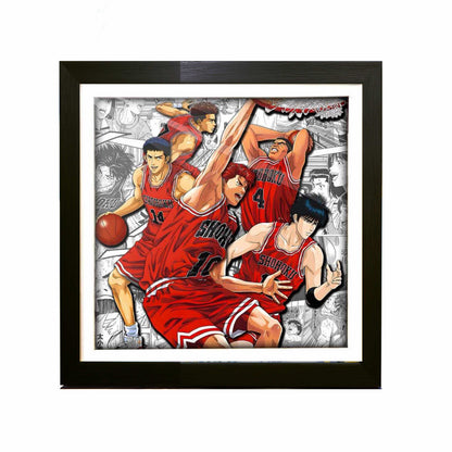 3D Paper Art Frame - Slam Dunk #2