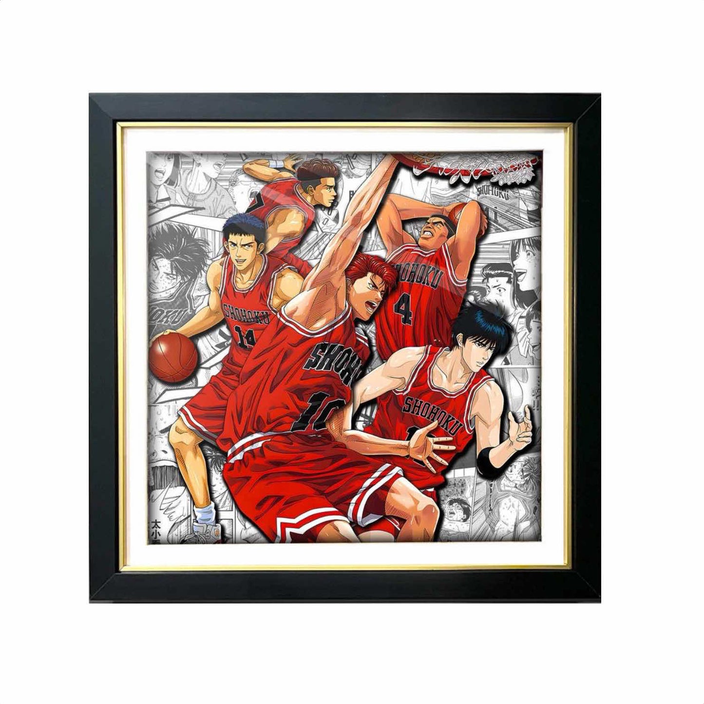 3D Paper Art Frame - Slam Dunk #2