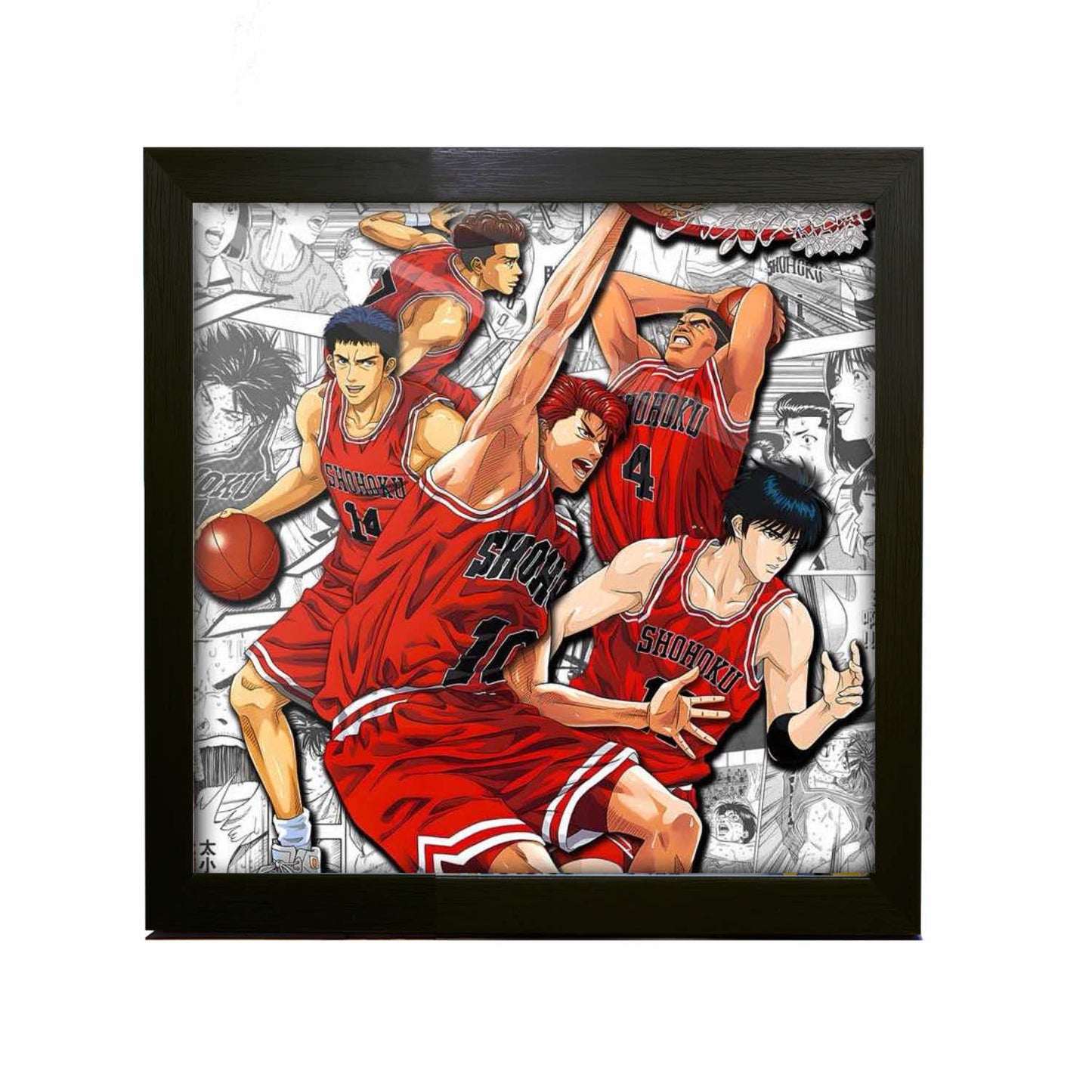 3D Paper Art Frame - Slam Dunk #2