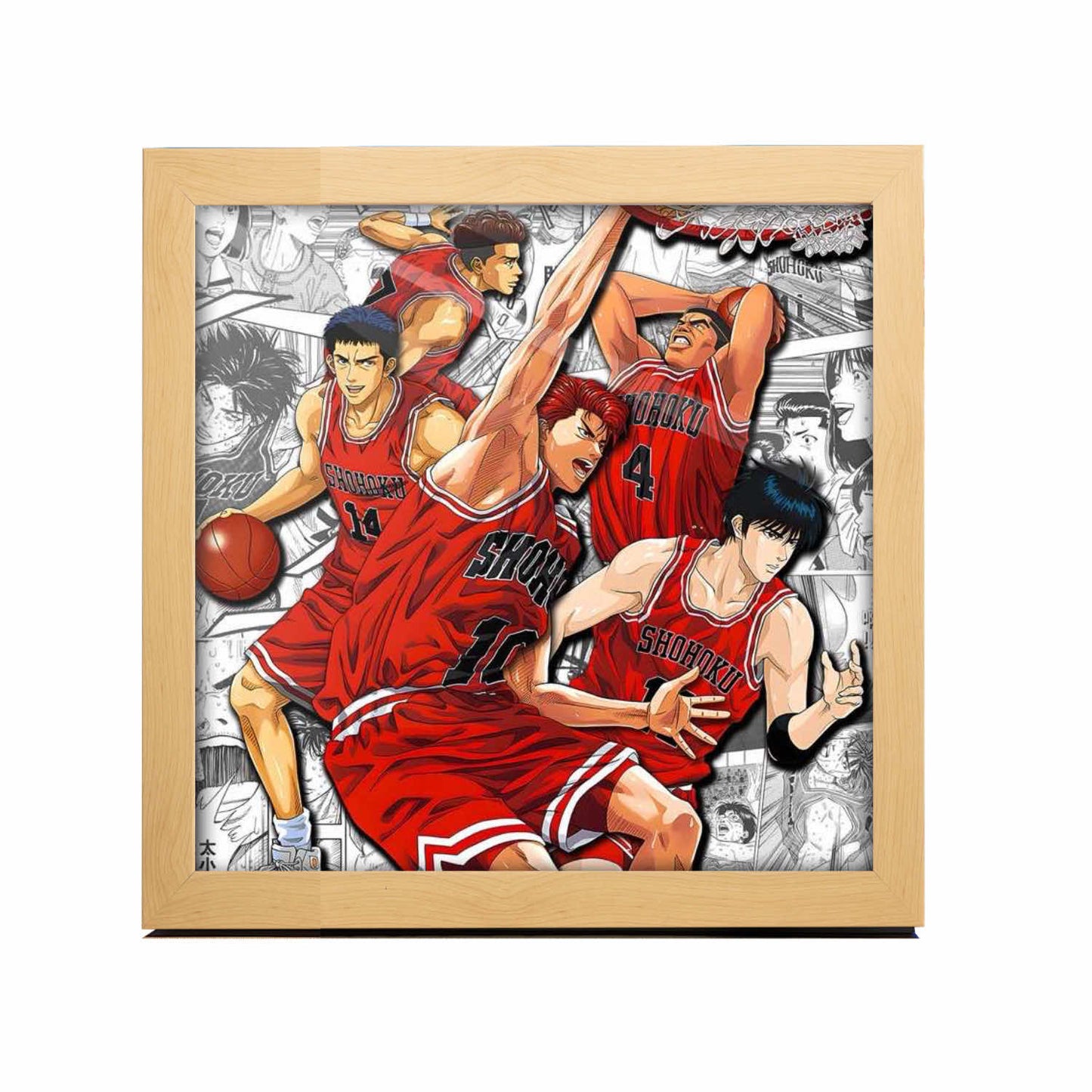 3D Paper Art Frame - Slam Dunk #2