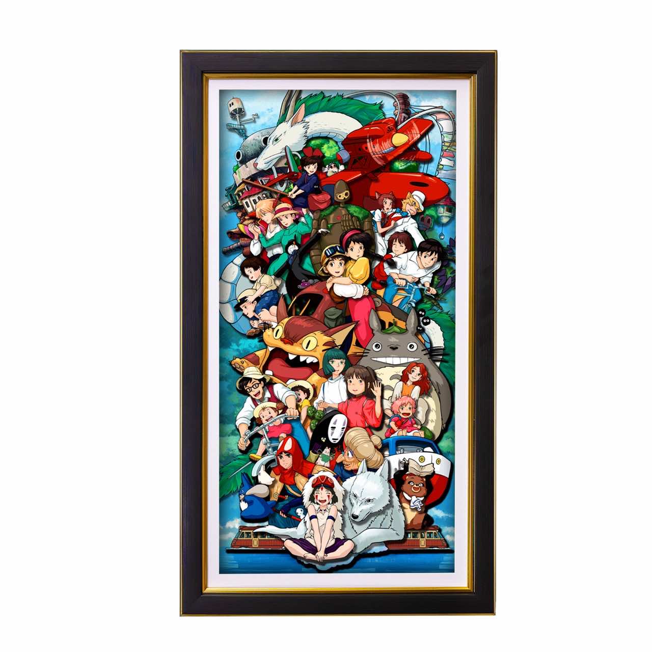 3D Paper Art Frame - Miyazaki's World #2 - eulique shop