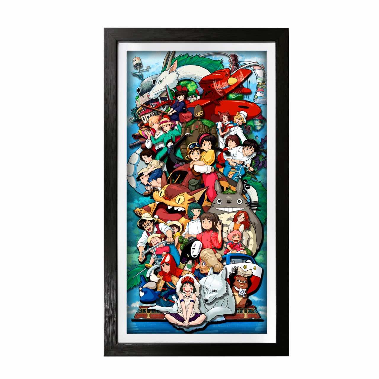 3D Paper Art Frame - Miyazaki's World #2 - eulique shop